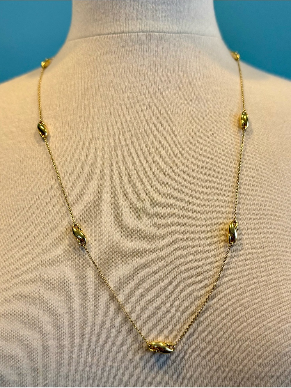 Tiffany & Co. Peretti Seahorse 18k Yellow Gold Necklace